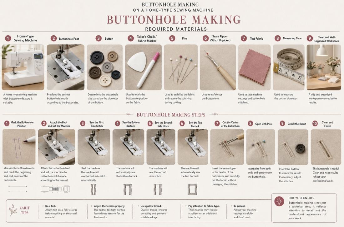 The Zarif Atelier — Making a Buttonhole