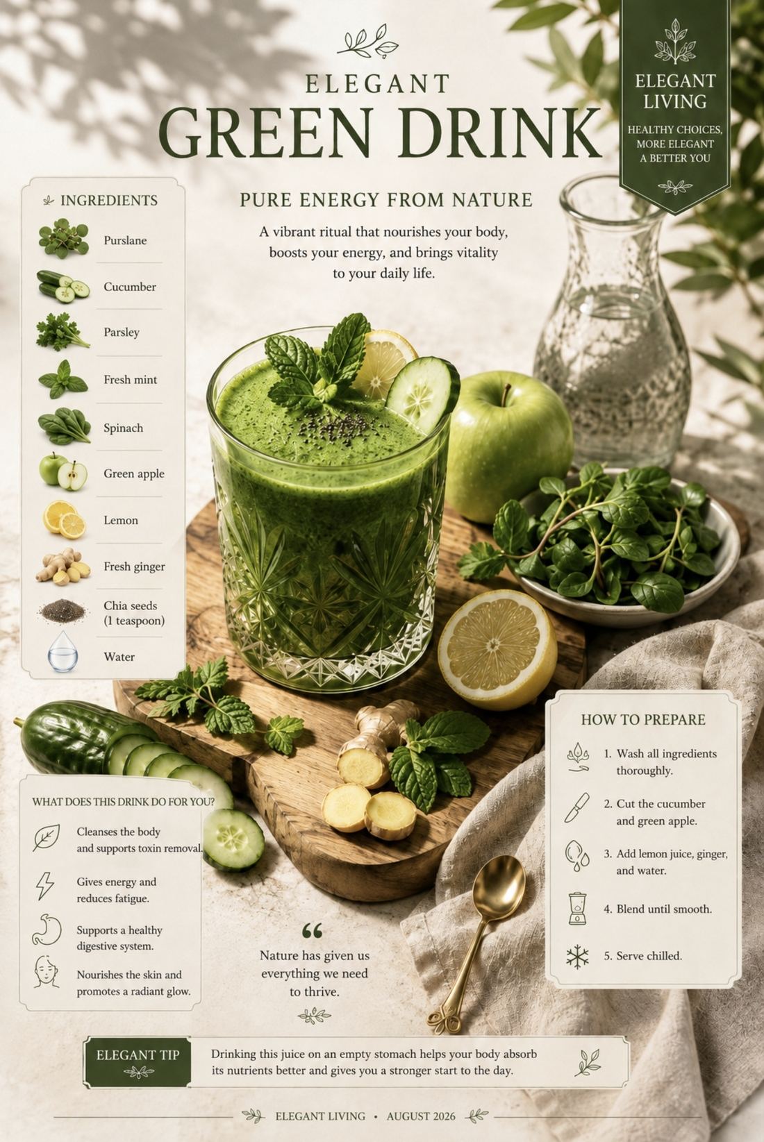 The Elegant Green Drink
