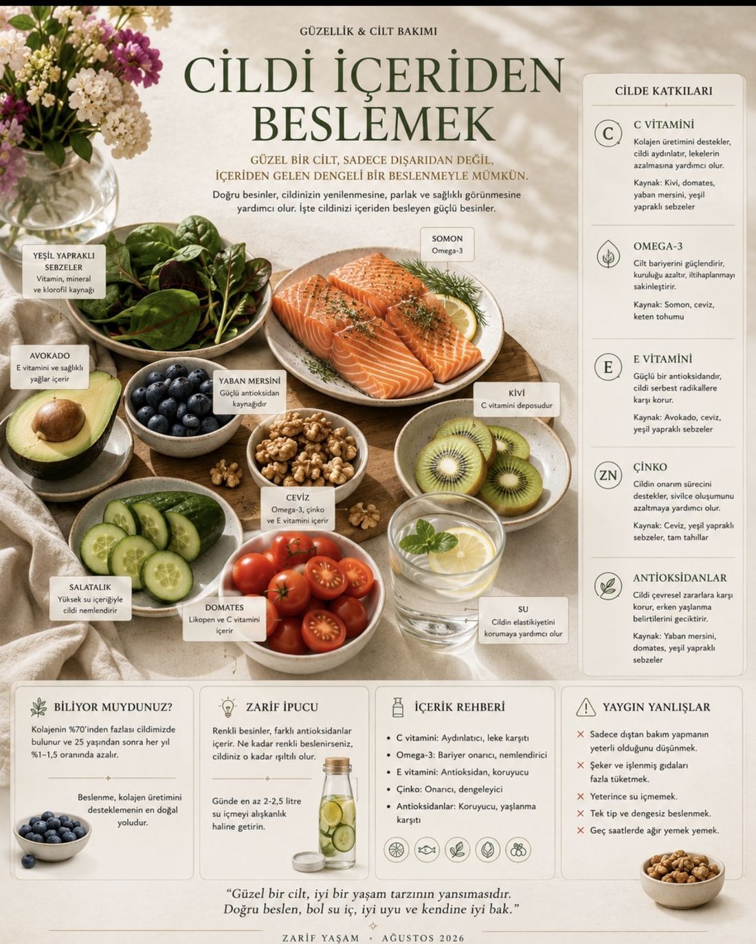 Cildi İçeriden Beslemek