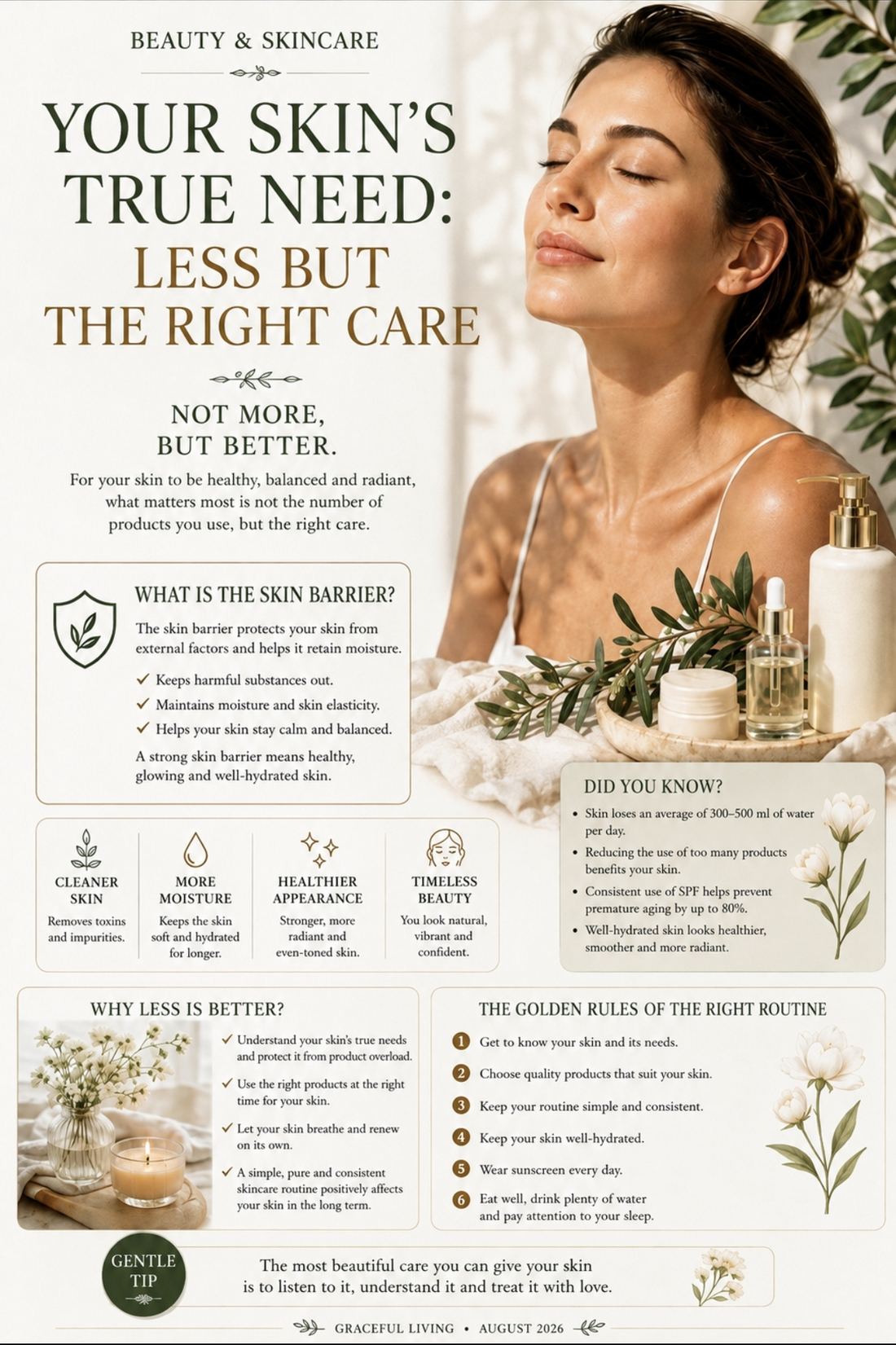 What Skin Really Needs: Less, But Right