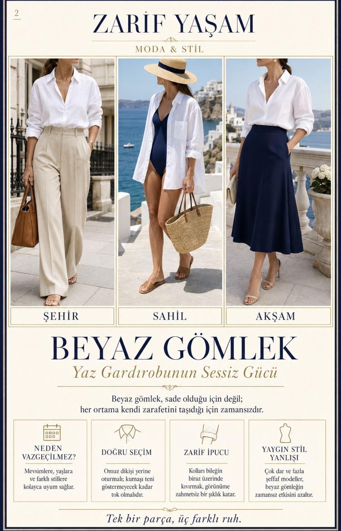 Beyaz Gömlek — Şehir, Sahil, Akşam